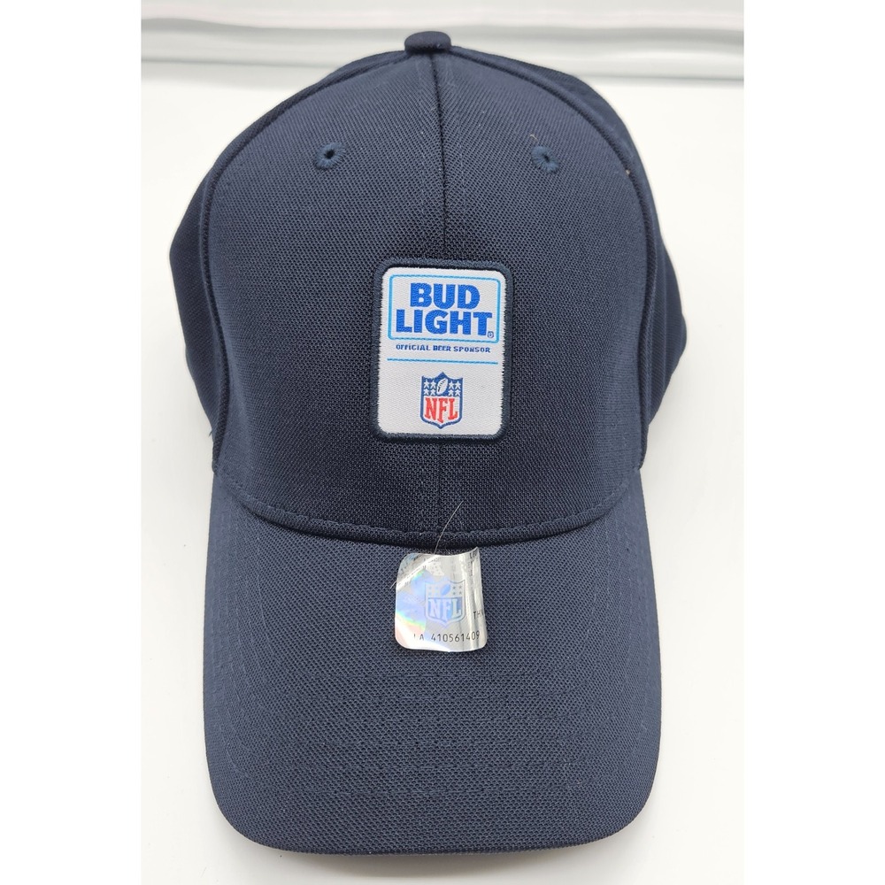 Bud Light NFL Navy Blue Baseball Cap‎ Official Beer Sponsor Hat